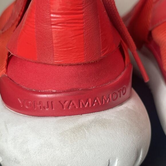 Y-3 YOHJI YAMAMOTO Qasa Elle Lace Knit Sock Red Trainers US 9 Sneakers - Picture 9 of 11